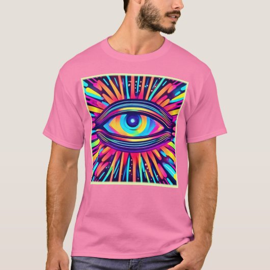 Neon Eye of the Cosmos T-Shirt (Vorderseite)