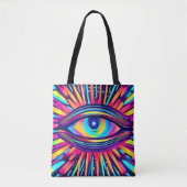 Neon Eye of the Cosmos Tasche (Vorderseite)