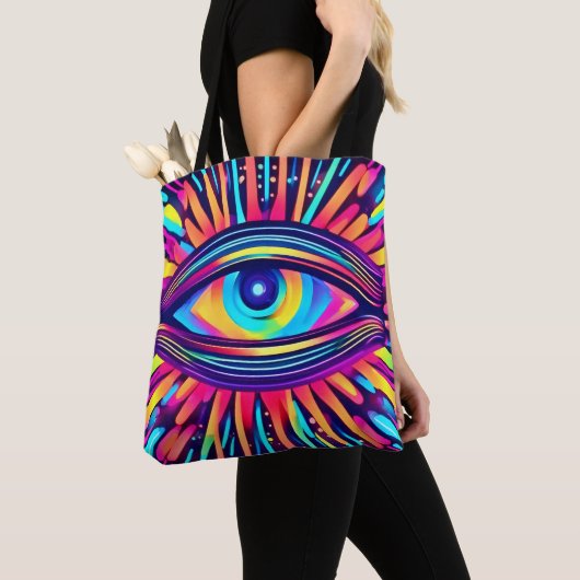 Neon Eye of the Cosmos Tasche (Von Nahem)