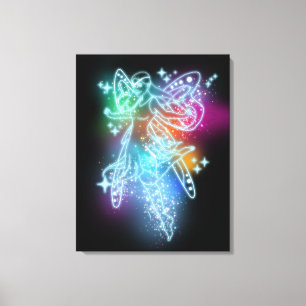 Neon Fairy Leinwanddruck