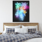 Neon Fairy Leinwanddruck (Insitu (Schlafzimmer))