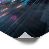 Neon Falke Skyway Sturm Poster (Ecke)