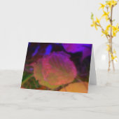 Neon Fall Karte (Gelbe Blume)