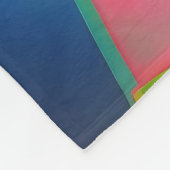 Neon Fantasy Floral Portrait Fleecedecke (Ecke)