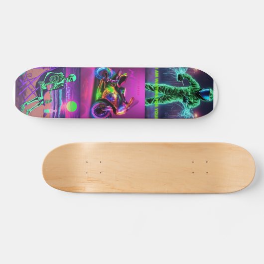 Neon Fantasy Skateboard (Horizontal)