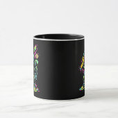 Neon-Farbdrip Baseball-Affe Cooler Schimpanse Kuns Tasse (Zentrum)