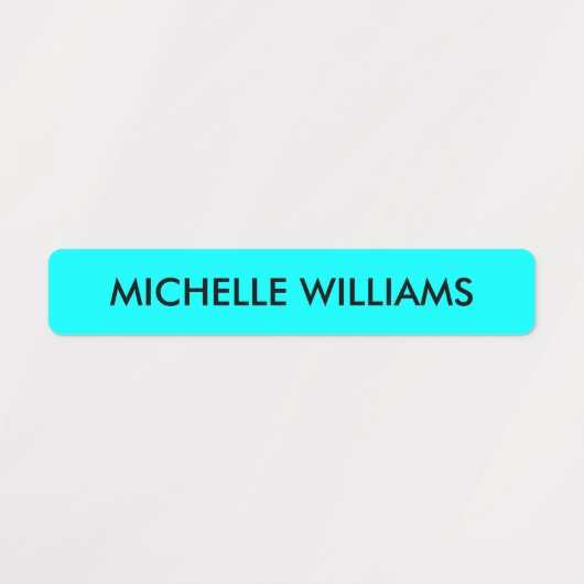 NEON FARBE BLAUE GREEN FUCHSIA YELLOW KIDNAME ETIKETTEN (Design 1)