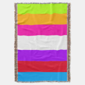 Neon farbige Streifen | Decke (Vorderseite Vertikal)