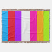 Neon farbige Streifen | Decke (Vorderseite)