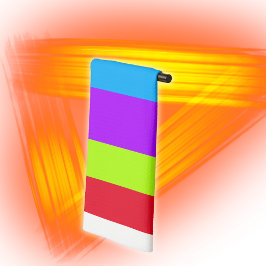 Neon farbige Streifen | Geschirrtuch