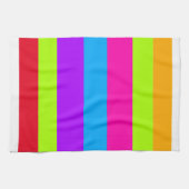 Neon farbige Streifen | Geschirrtuch (Horizontal)