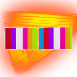 Neon farbige Streifen | Kissenbezug