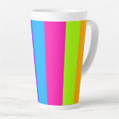 Neon farbige Streifen | Milchtasse (Rechte Ecke)
