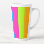 Neon farbige Streifen | Milchtasse (Rechts)