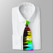 Neon-Farbspritzer Krawatte (Gebunden)