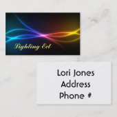 Neon-FarbVisitenkarten fertigen Titel u. Text Visitenkarte (Vorne/Hinten)