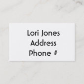 Neon-FarbVisitenkarten fertigen Titel u. Text Visitenkarte (Rückseite)