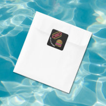 Neon Fast Food Monogram Name Vibrann