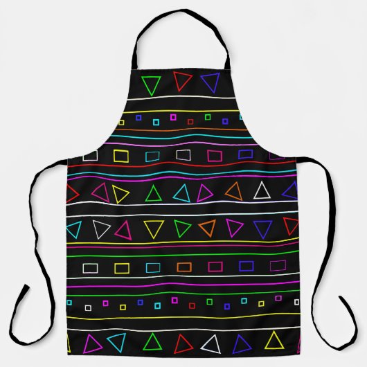 Neon Fiesta Allover Print Schürze (Vorderseite)