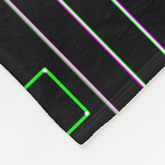Neon Fiesta Fleece Blanket (Ecke)