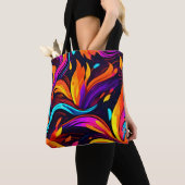 Neon Fire Design mit feinen Icons Tasche (Von Nahem)