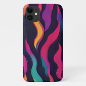 Neon Fire Flame Case-Mate iPhone Hülle (Rückseite)