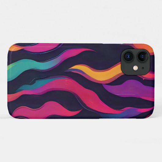 Neon Fire Flame Case-Mate iPhone Hülle (Rückseite (Horizontal))