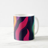 Neon Fire Flame Kaffeetasse (VorderseiteRechts)