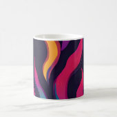 Neon Fire Flame Kaffeetasse (Mittel)