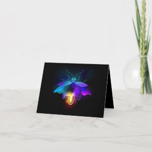 Neon Firefly auf schwarz