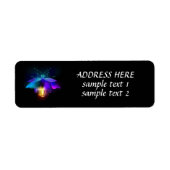 Neon Firefly auf schwarz (Vorne)