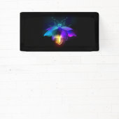 Neon Firefly auf schwarz Banner (InSitu)