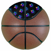 Neon Firefly auf schwarz Basketball (Rechts)