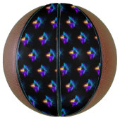 Neon Firefly auf schwarz Basketball (Vertikal)