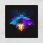 Neon Firefly auf schwarz Begleitkarte (Vorderseite)