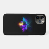 Neon Firefly auf schwarz Case-Mate iPhone Hülle (Rückseite (Horizontal))