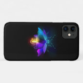 Neon Firefly auf schwarz Case-Mate iPhone Hülle (Rückseite (Horizontal))