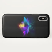 Neon Firefly auf schwarz Case-Mate iPhone Hülle (Rückseite (Horizontal))