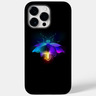 Neon Firefly auf schwarz Case-Mate iPhone 14 Pro Max Hülle