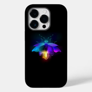 Neon Firefly auf schwarz Case-Mate iPhone 14 Pro Hülle
