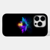 Neon Firefly auf schwarz Case-Mate iPhone Hülle (Rückseite (Horizontal))