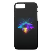 Neon Firefly auf schwarz Case-Mate iPhone Hülle (Rückseite)