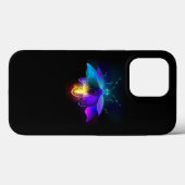 Neon Firefly auf schwarz Case-Mate iPhone Hülle (Rückseite (Horizontal))
