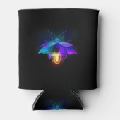 Neon Firefly auf schwarz Dosenkühler (Vorderseite)