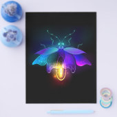 Neon Firefly auf schwarz Flyer (Einzeln)