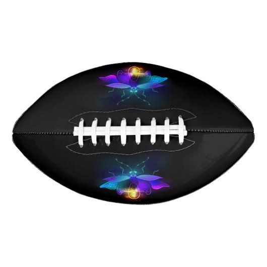 Neon Firefly auf schwarz Football (Vorderseite)