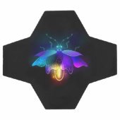 Neon Firefly auf schwarz Fußball (Flach)