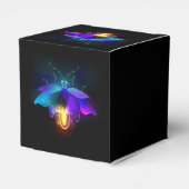 Neon Firefly auf schwarz Geschenkschachtel (Rückseite)