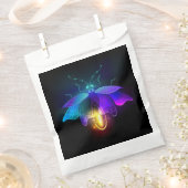 Neon Firefly auf schwarz Geschenktütchen (Ausgeschnitten)