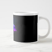 Neon Firefly auf schwarz Jumbo-Tasse (Rechts)
